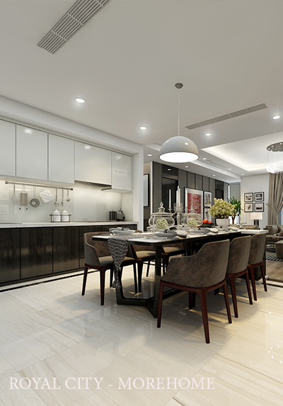 Thiết kế nội thất chung cư hiện đại tại ROYAL CITY - Anh Nguyên