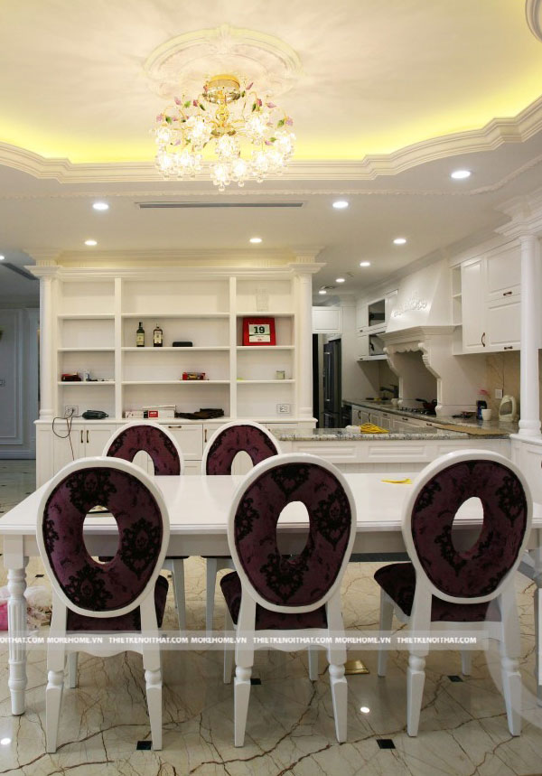  Thi công nội thất chung cư Mandarin Garden tân cổ điển sang trọng, quý phái