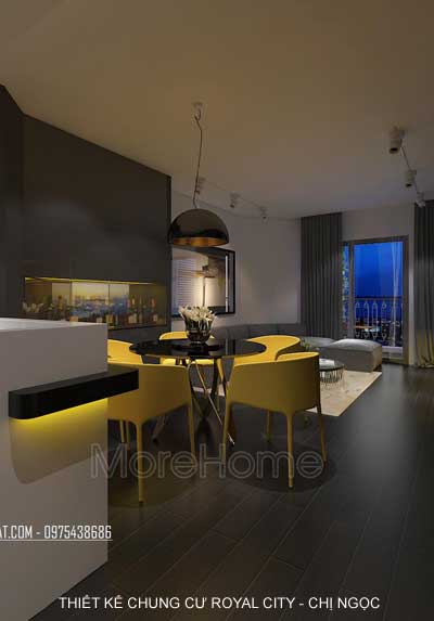 Thiết kế nội thất chung cư Royal City - Chị Ngọc