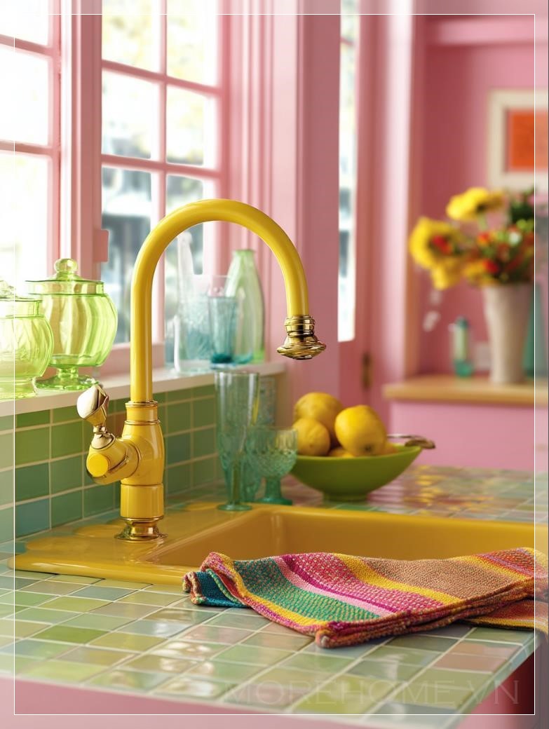 Những Chi Tiết Rực Rỡ Cho Một Không Gian Bếp Vui Tươi...