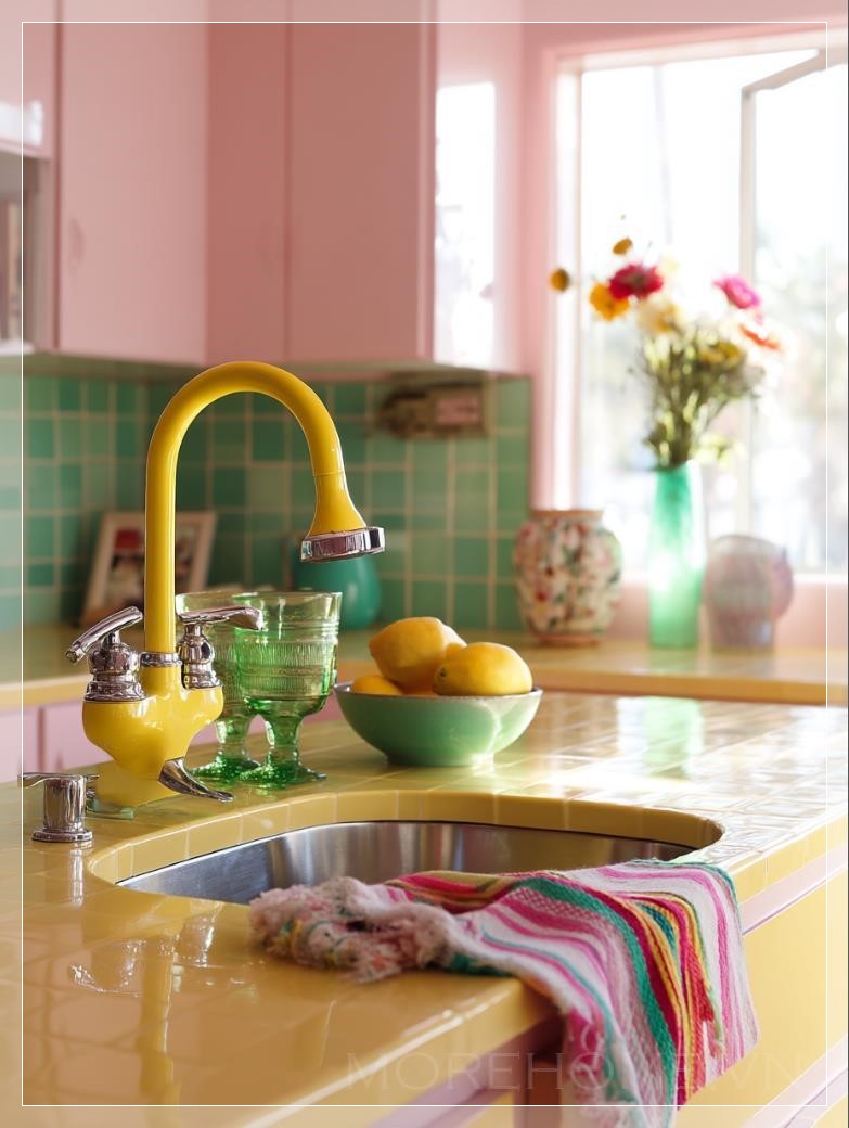 Những Chi Tiết Rực Rỡ Cho Một Không Gian Bếp Vui Tươi...