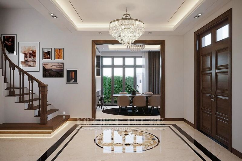 Cửa gỗ tự nhiên đẹp cho phòng khách biệt thự
